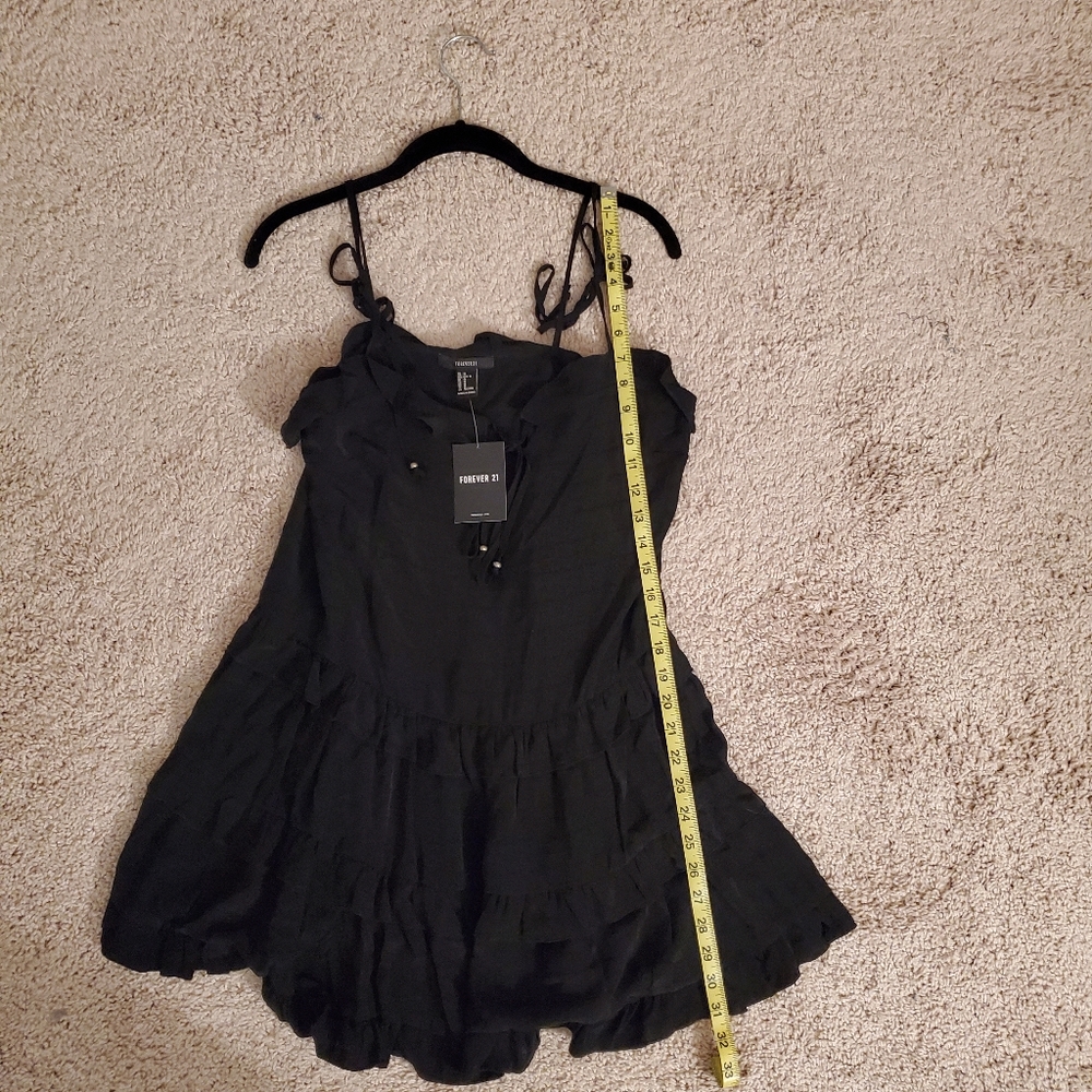 Forever 21 Black Mini Dress  Size Medium - Picture 6 of 8